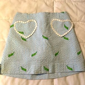 Lily Pulitzer girls size 6 sear sucker skirt